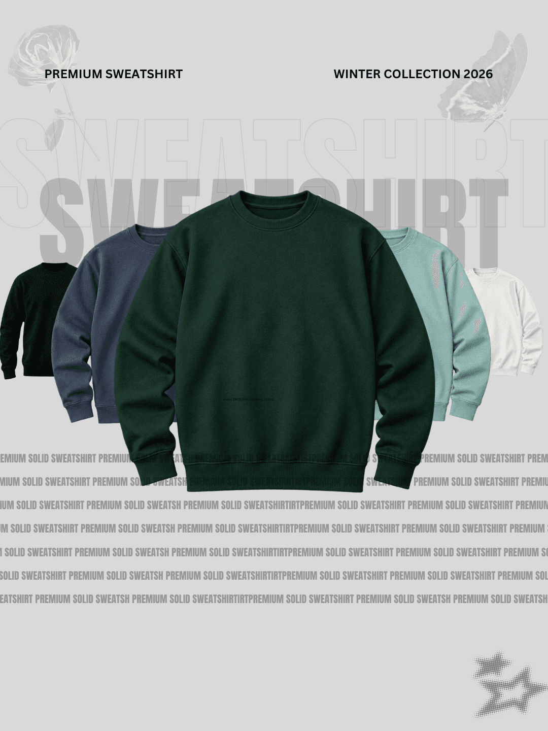 Solid Sweatshirt 5-Pack Mega Bundle (Complete Collection)